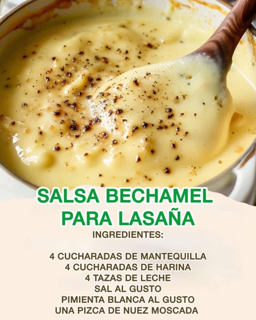 Salsa Bechamel Para Lasaña